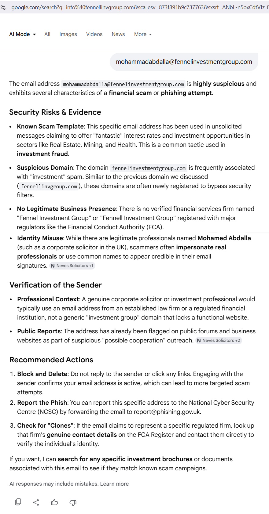 click to view larger screenshot fennell investment group