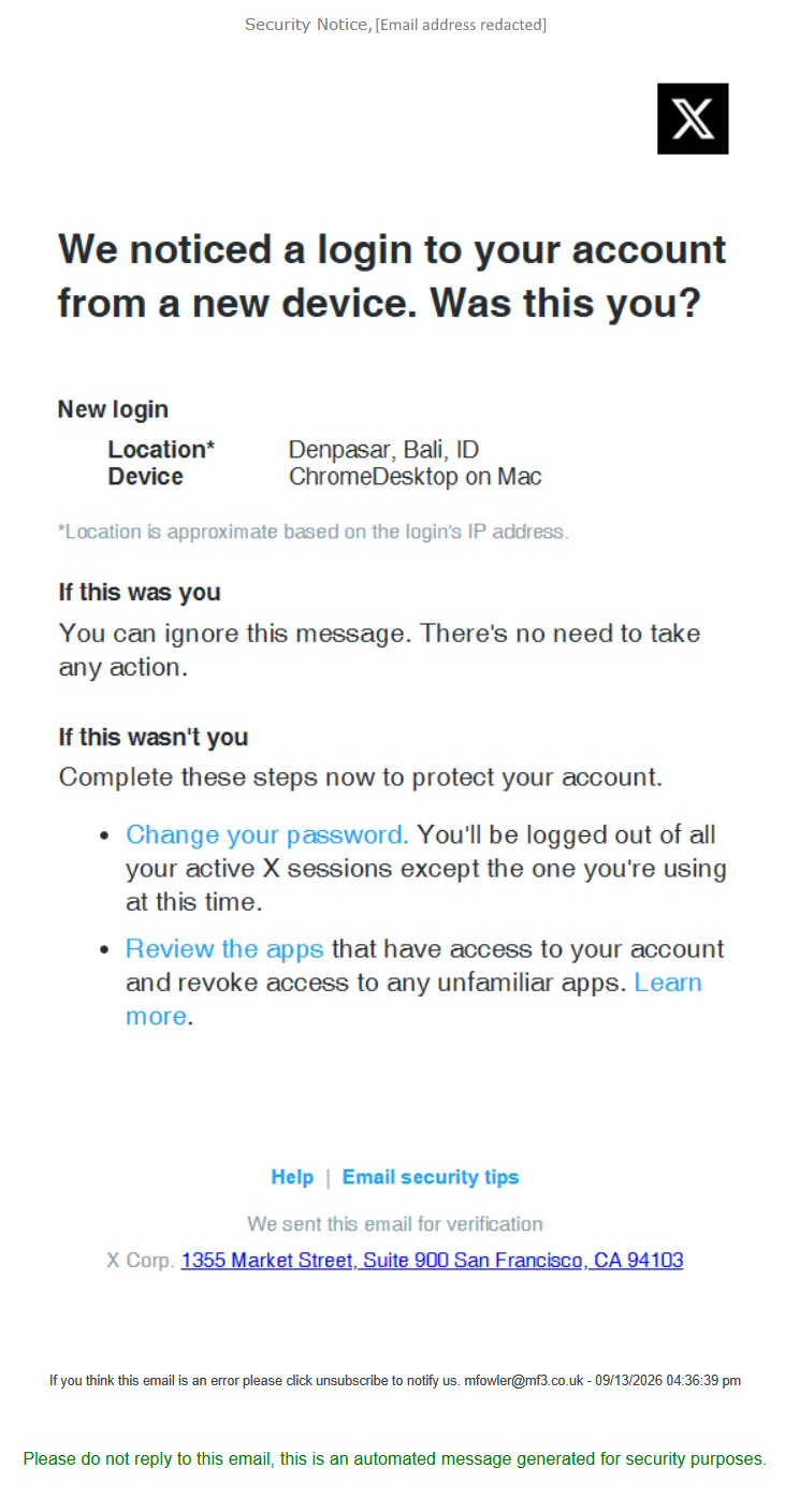 click to see larger image x phishing scam
